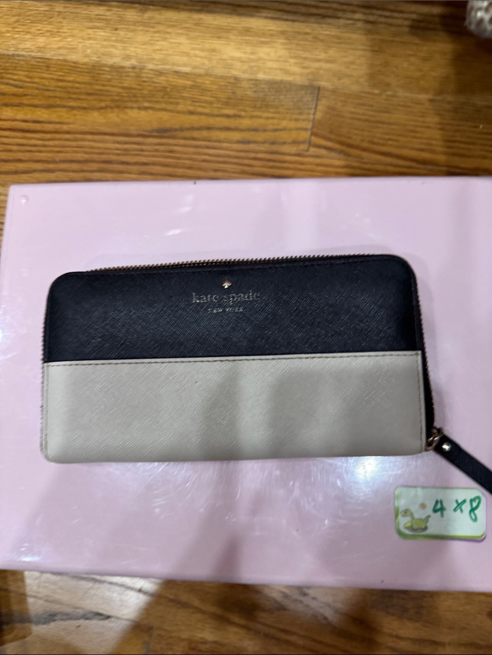 kate spade Black and Cream Staci Colorblock